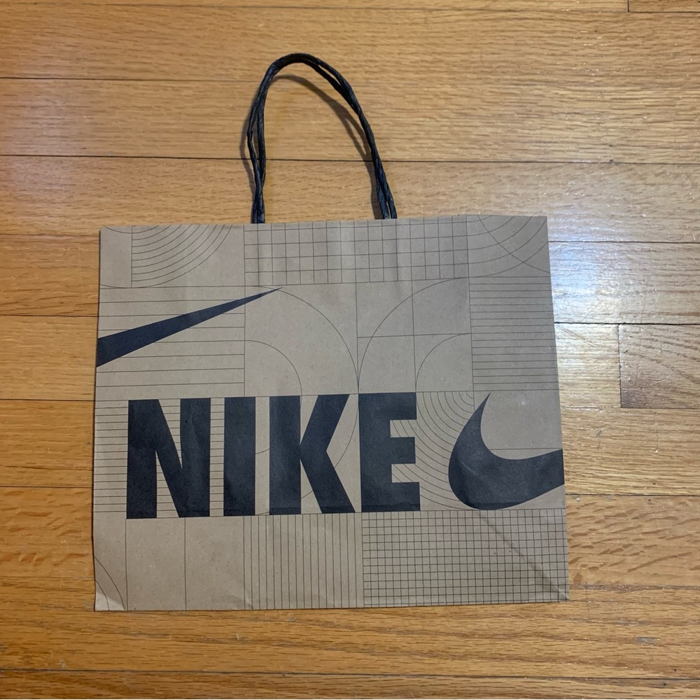 Nike Paper Shopping Bag Small Brown FREE IN BUNDLE